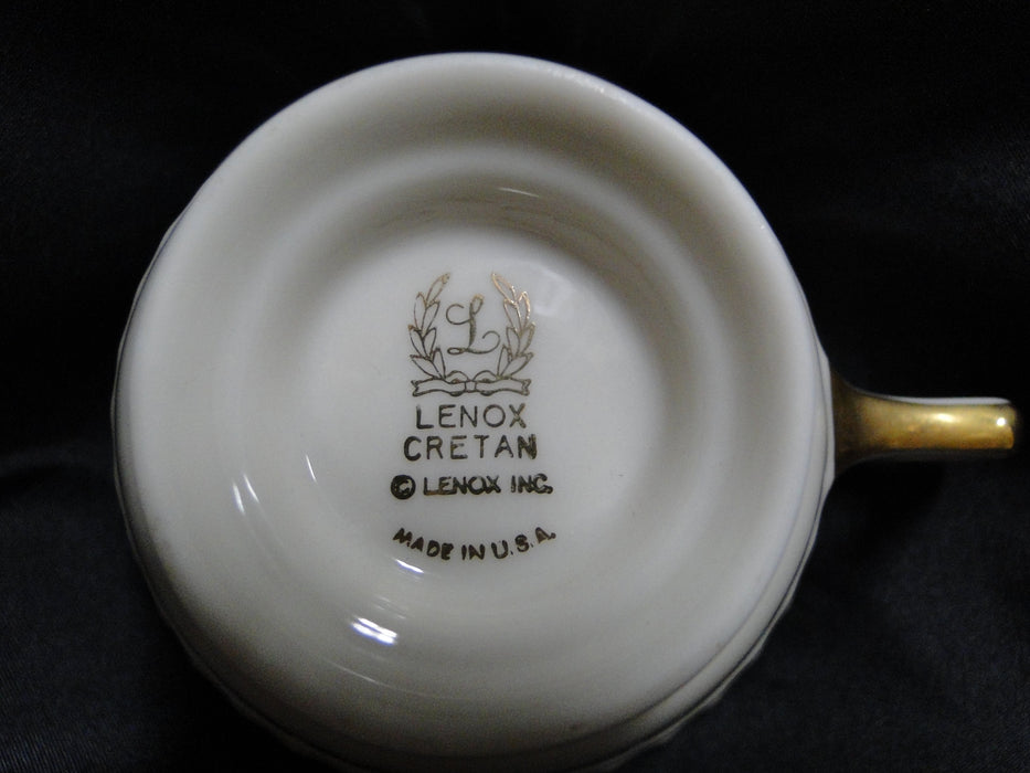 Lenox Cretan, Ivory w/ Gold Greek Key: 2 1/2" Cup Only, No Saucer