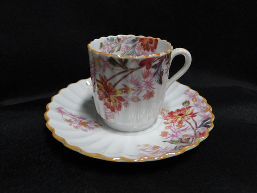 Spode Chelsea Garden, Multicolored Florals: Demitasse Cup & Saucer Set, 2 1/8"