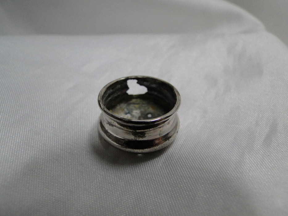 FB Rogers Cobalt Glass w/ Silverplate: Salt OR Pepper Shaker 2 5/8", 15 H, As Is