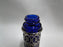 FB Rogers Cobalt Glass w/ Silverplate: Salt OR Pepper Shaker 2 5/8", 15 H, As Is