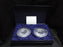 Faberge Imperial Soleil, Clear: Pair Oblong Votives, 4" x 1 3/4" Tall, Box