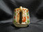 Nippon Raised Gold, Geometric Design: Demitasse Cup & Saucer Set, 2 1/8"