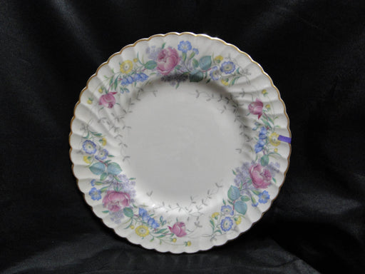 Syracuse Lilac Rose, Multicolored Floral Rim: Dinner Plate, 10 1/4", As Is