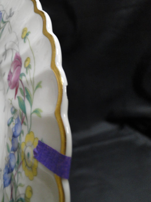 Syracuse Lilac Rose, Multicolored Floral Rim: Dinner Plate, 10 1/4", As Is