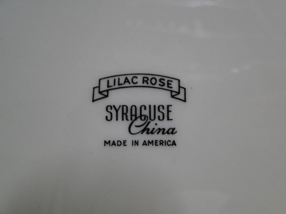 Syracuse Lilac Rose, Multicolored Floral Rim: Dinner Plate, 10 1/4", As Is