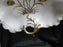 White w/ Golden Wheat, Gold Trim, Scalloped: Leaf Shaped Dish, 7 1/8"