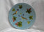 Zell German Majolica Birds & Grapes 230, Blue: Round Platter, 11 1/8", As Is