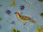Zell German Majolica Birds & Grapes 230, Blue: Round Platter, 11 1/8", As Is