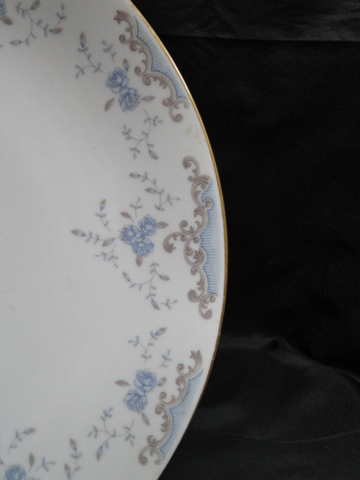 Imperial Seville, Blue Roses, Gray Scrolls: Round Platter / Chop Plate, 11 7/8"