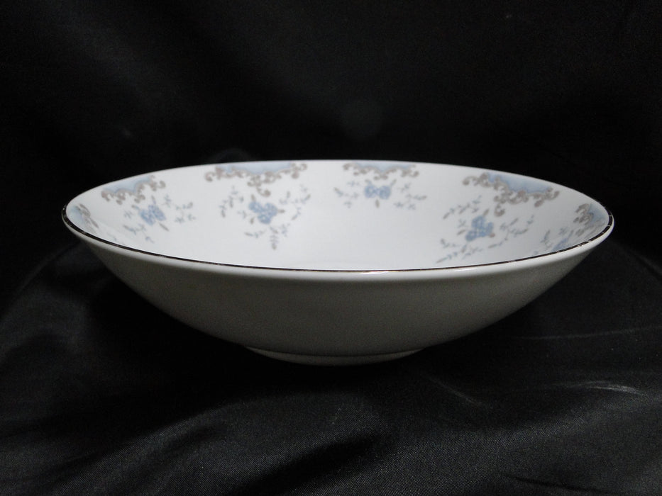 Imperial Seville, Blue Roses, Gray Scrolls: Round Serving Bowl, 9" x 2 1/2"