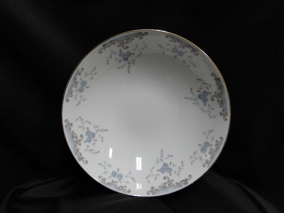 Imperial Seville, Blue Roses, Gray Scrolls: Round Serving Bowl, 9" x 2 1/2"