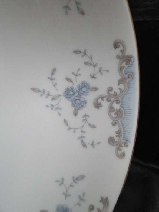 Imperial Seville, Blue Roses, Gray Scrolls: Round Serving Bowl, 9" x 2 1/2"