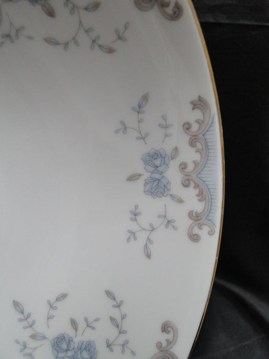 Imperial Seville, Blue Roses, Gray Scrolls: Round Serving Bowl, 9" x 2 1/2"