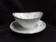 Imperial Seville, Blue Roses, Gray Scrolls, Gold Trim: Gravy Boat w/ Underplate