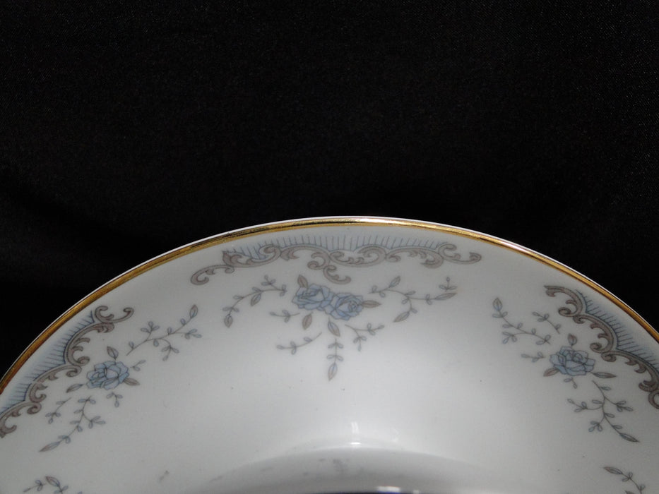 Imperial Seville, Blue Roses, Gray Scrolls, Gold Trim: Gravy Boat w/ Underplate