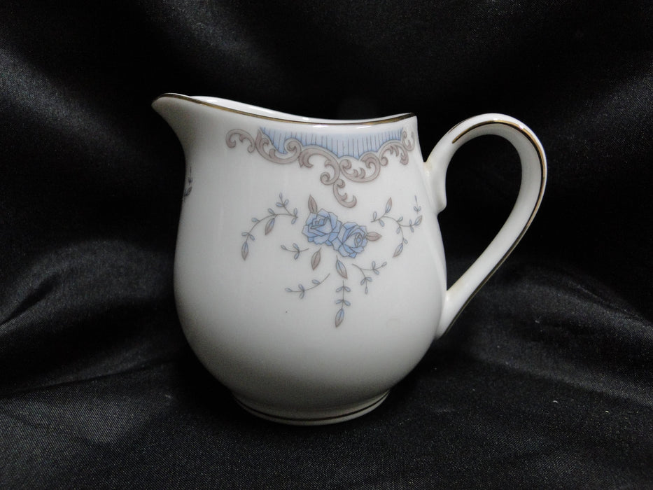 Imperial Seville, Blue Roses, Gray Scrolls, Gold Trim: Creamer, 3 3/4"