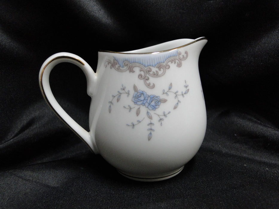 Imperial Seville, Blue Roses, Gray Scrolls, Gold Trim: Creamer, 3 3/4"