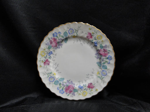 Syracuse Lilac Rose, Multicolored Floral Rim: Bread Plate (s), 6 1/4"