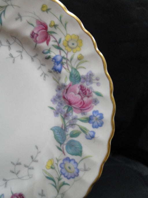 Syracuse Lilac Rose, Multicolored Floral Rim: Bread Plate (s), 6 1/4"