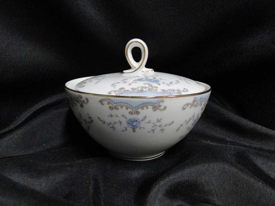Imperial Seville, Blue Roses, Gray Scrolls, Gold Trim: Sugar Bowl & Lid, 4",