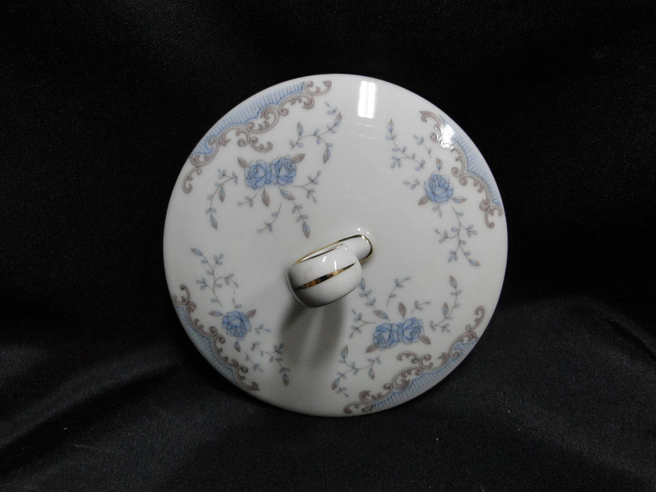 Imperial Seville, Blue Roses, Gray Scrolls, Gold Trim: Sugar Bowl & Lid, 4",