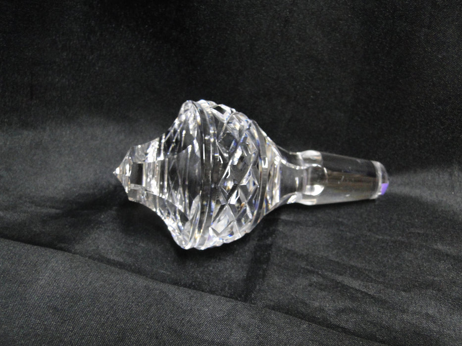 Waterford Crystal Powerscourt: Decanter & Chipped Stopper, 15" Tall, As Is