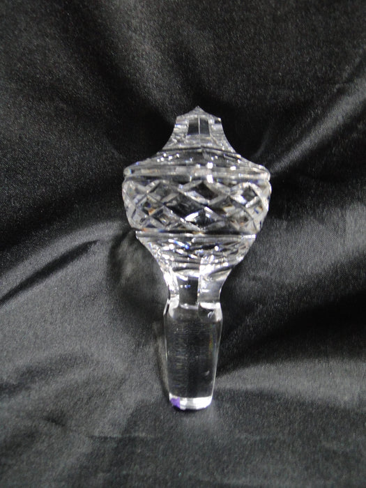 Waterford Crystal Powerscourt: Decanter & Chipped Stopper, 15" Tall, As Is