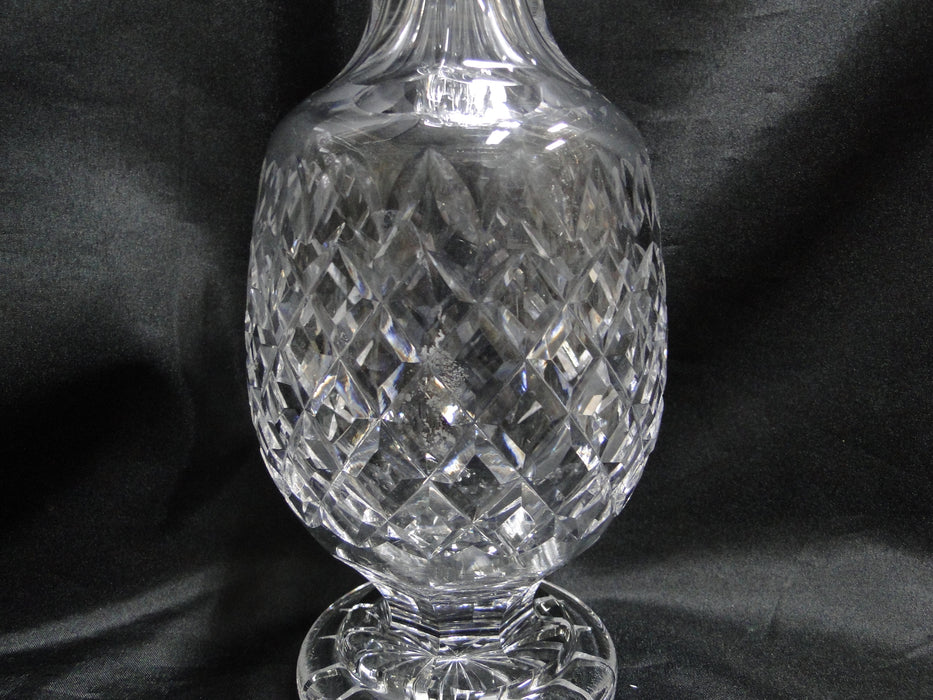 Waterford Crystal Powerscourt: Decanter & Chipped Stopper, 15" Tall, As Is