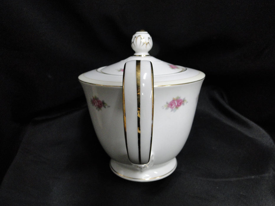 Noritake N2901, Royal Crockery, Pink Roses: Teapot & Lid, 6 1/2" Tall