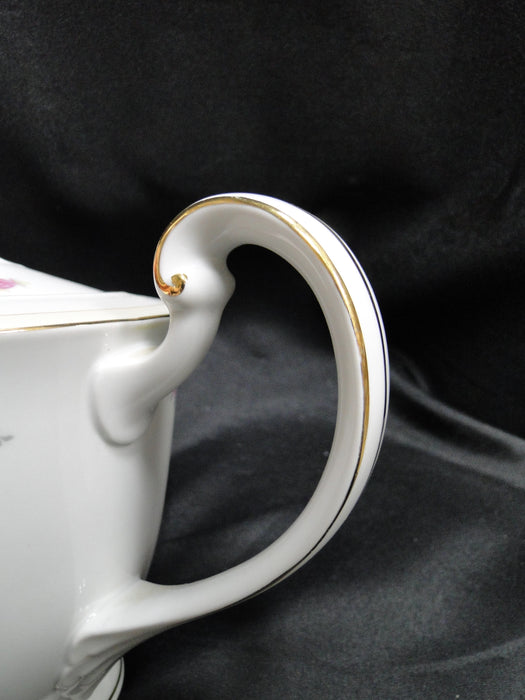 Noritake N2901, Royal Crockery, Pink Roses: Teapot & Lid, 6 1/2" Tall