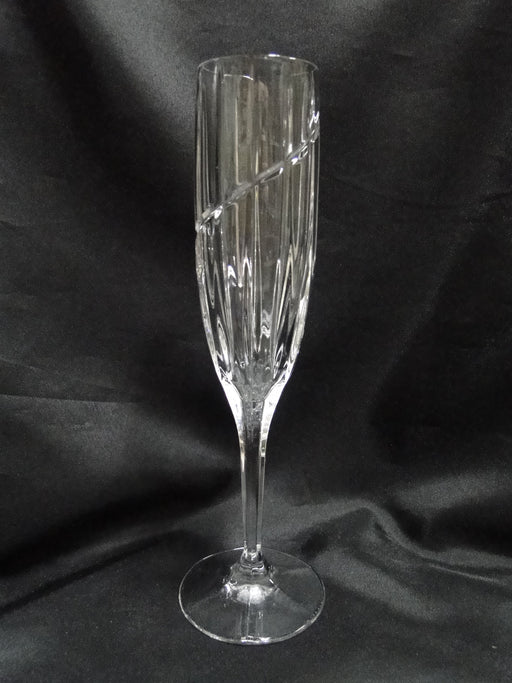 Mikasa Uptown, Vertical & Swirl Cuts: Champagne Flute (s), 9 3/8" Tall