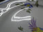 Longchamp Perouges, Light Blue w/ Bird & Flowers: Salad Plate, 7 1/2", Crazing