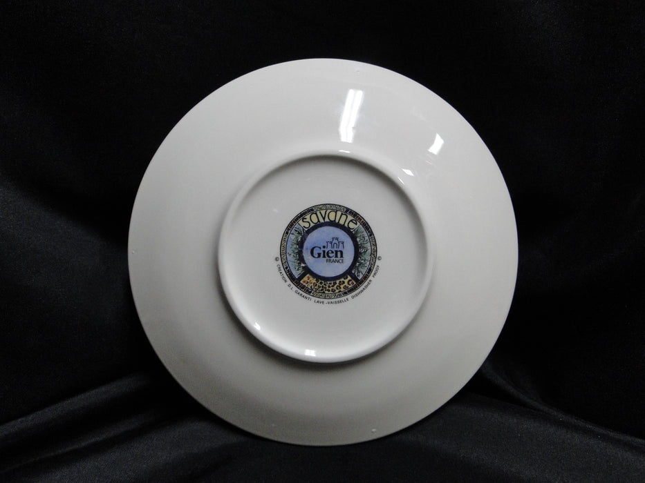 Faiencerie de Gien Savane, Wild Animals: Breakfast Cup & Saucer Set, 2 3/4"