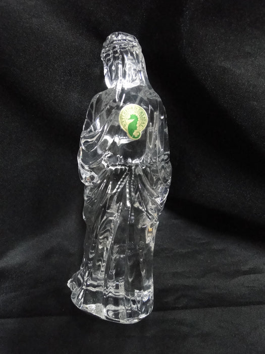 Waterford Crystal Millennium Nativity: Joseph, Missing Staff, 7 1/4" Tall