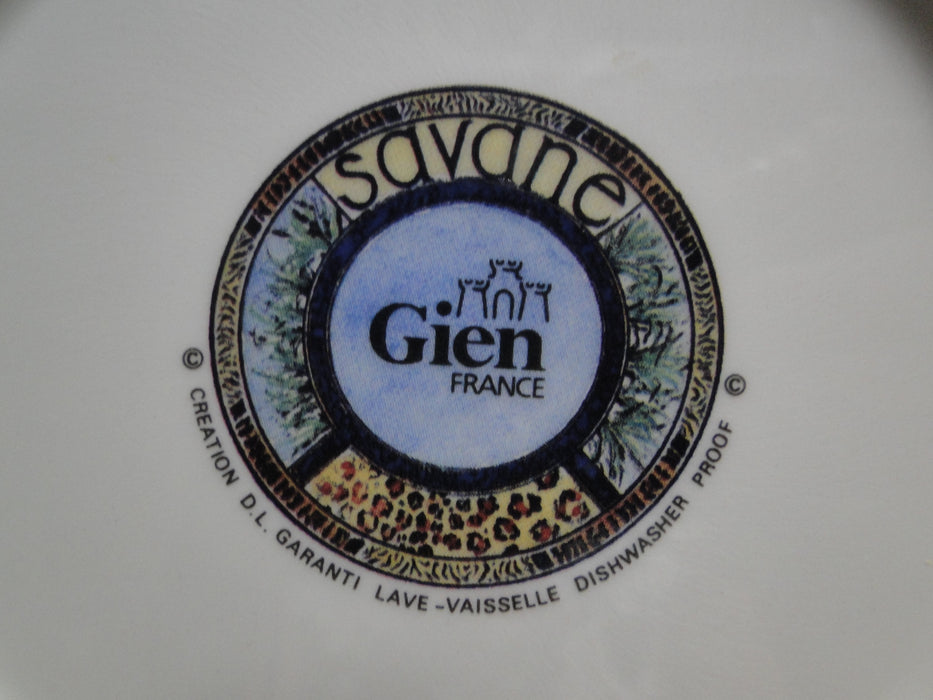 Faiencerie de Gien Savane, Wild Animals: Salad / Dessert Plate (s), 8 3/4"