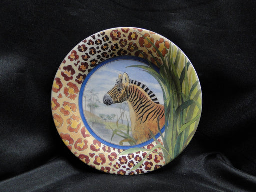 Faiencerie de Gien Savane, Wild Animals: Bread / Canape Plate (s), 6 1/2"