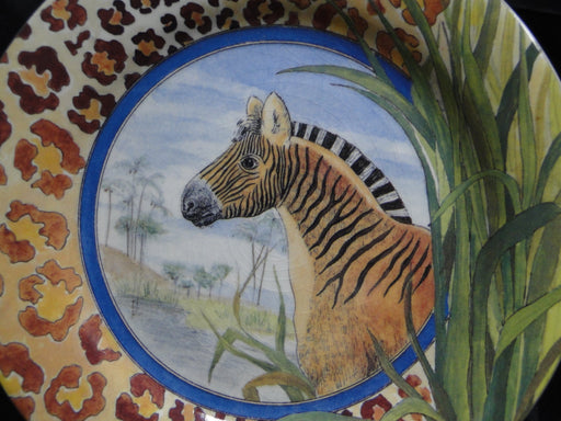 Faiencerie de Gien Savane, Wild Animals: Bread / Canape Plate (s), 6 1/2"
