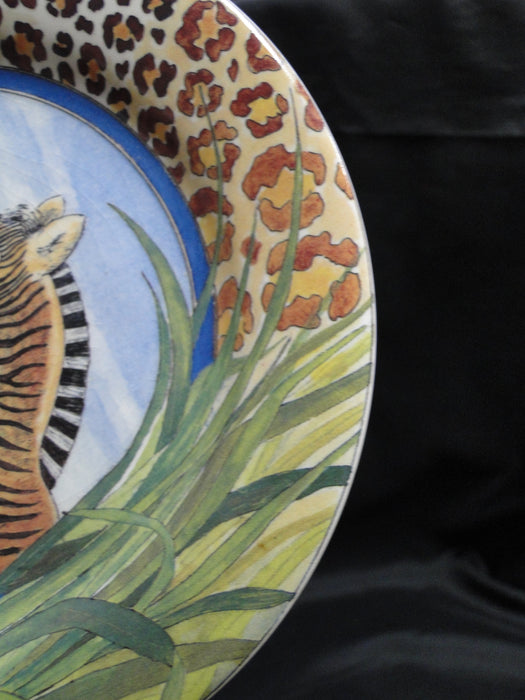 Faiencerie de Gien Savane, Wild Animals: Bread / Canape Plate (s), 6 1/2"