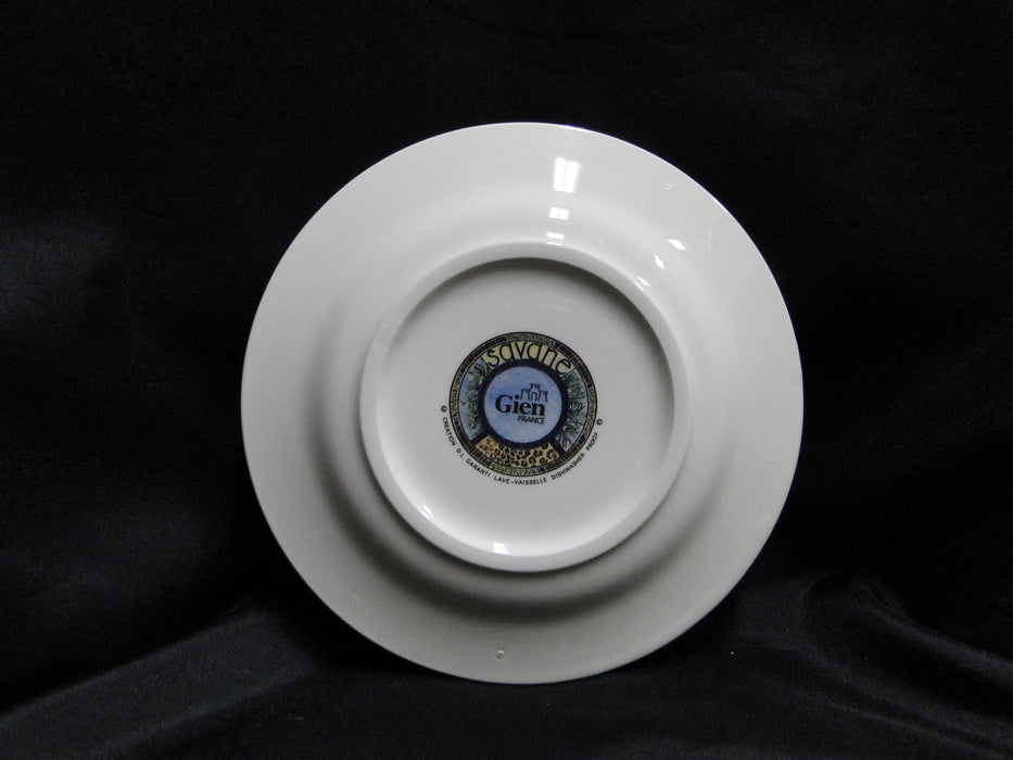 Faiencerie de Gien Savane, Wild Animals: Bread / Canape Plate (s), 6 1/2"