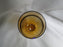 Sasaki Coronation Amber, Clear Twisted Stem: Iced Tea, 6 1/8" Tall, As Is