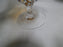 Sasaki Coronation Amber, Clear Twisted Stem: Iced Tea, 6 1/8" Tall, As Is