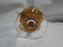 Sasaki Coronation Amber, Clear Twisted Stem: Iced Tea, 6 1/8" Tall, As Is