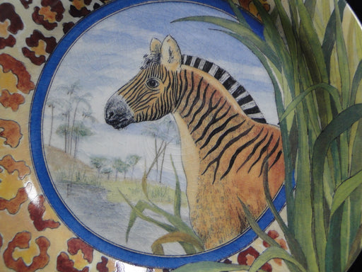 Faiencerie de Gien Savane, Wild Animals: Bread / Canape Plate, 6 1/2", Crazing