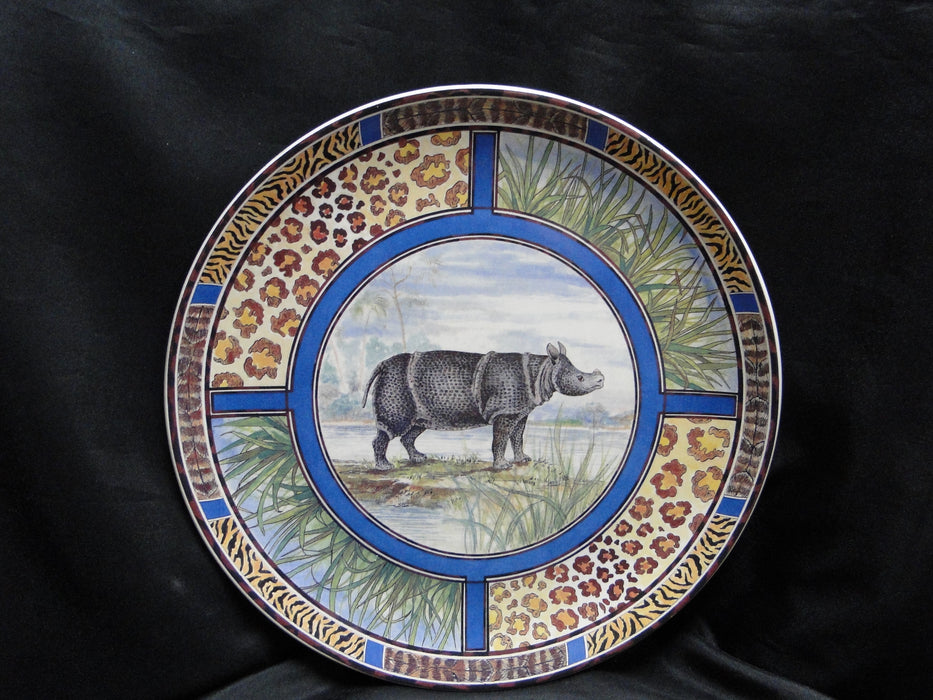 Faiencerie de Gien Savane, Wild Animals: Round Platter / Chop Plate, 12"