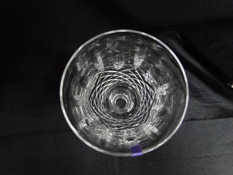 Waterford Crystal Kenmare, Cut Ovals & Squares: Claret Wine, 6" Tall, As Is