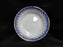Custom Porcelain Royal Blue on White w/ Gold: Cereal Bowl (s), 6"  x 1 1/8" Tall