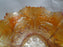 Fenton Marigold Carnival Glass: Crimped Bowl w/ Lions & Berries, 6 3/4" x 2 1/2"