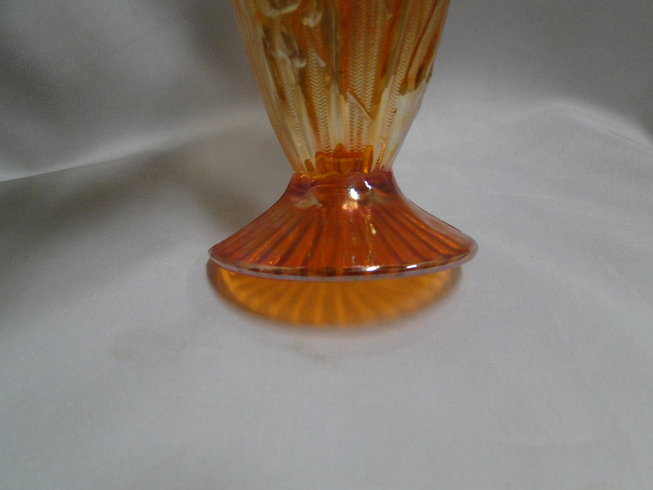 Jeannette Glass Iris Iridescent: Footed Tumbler, 6 1/8" Tall, 8 oz
