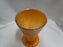 Jeannette Glass Crackle Marigold: Footed Tumbler, 4 3/4" Tall, 6 oz