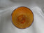 Jeannette Glass Crackle Marigold: Footed Tumbler, 4 3/4" Tall, 6 oz